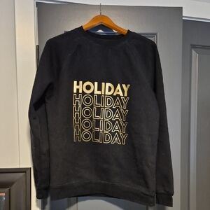 Brunette The Label Black and Gold Holiday Sweatshirt